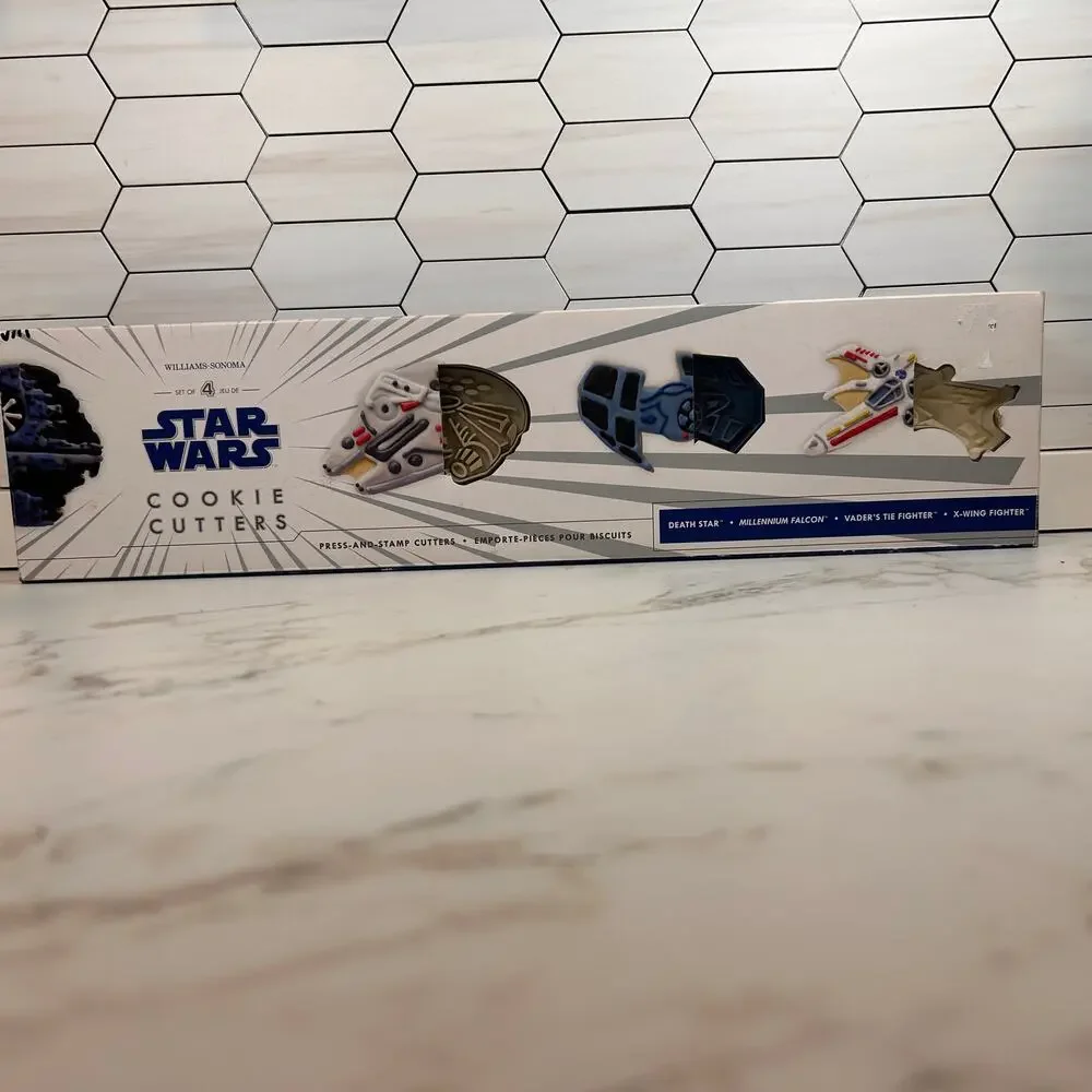 Williams Sonoma Star Wars Cookie Cutters Set of 4 Press & Stamp Ships